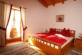 Schlafzimmer unserer Ferienwohnung